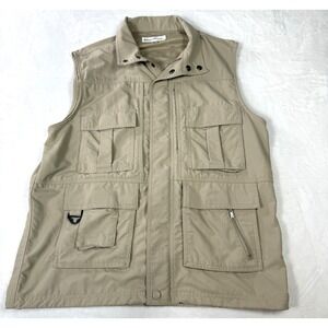 TravelSmith Vest Jacket Mens Medium Safari Fishing Hunting Photography Mesh